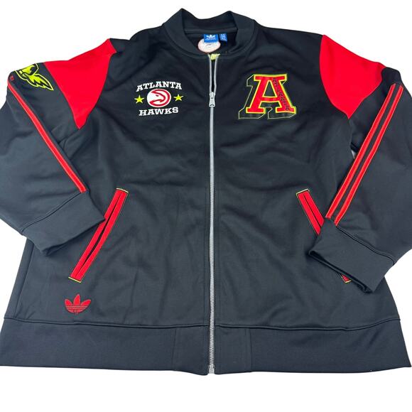 Adidas Atlanta Hawks Full Zip Warm Up Jacket - XL - Picture 1 of 5